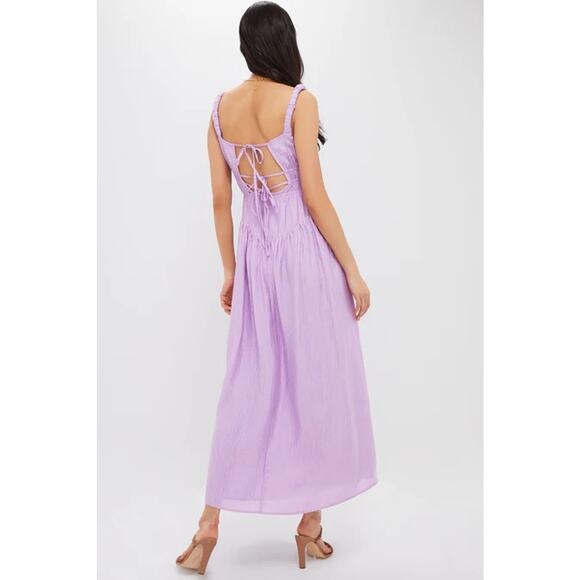 LINE & DOT Lilac Lorenzo Midi Dress Size L NWT Retail $166 Tuckernuck - Picture 2 of 6